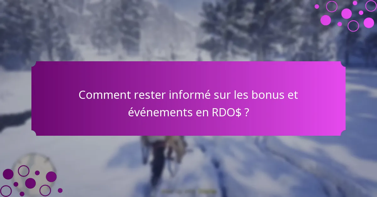 Quels défis d’événements sont disponibles pour les bonus en RDO$ ?